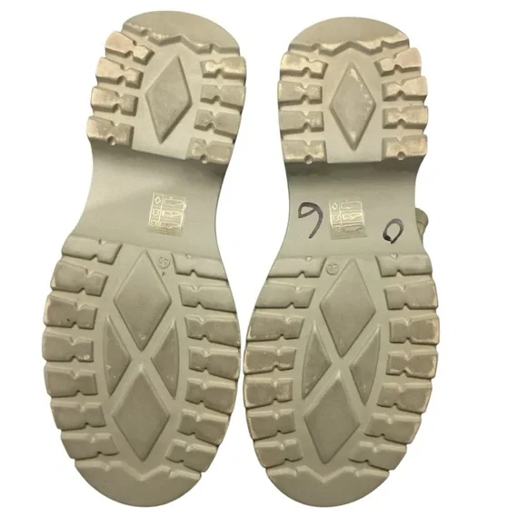 Free People Poolside Sporty Platform Sandal Slides Chunky Khaki Size 9.5 (40) - Picture 7 of 9